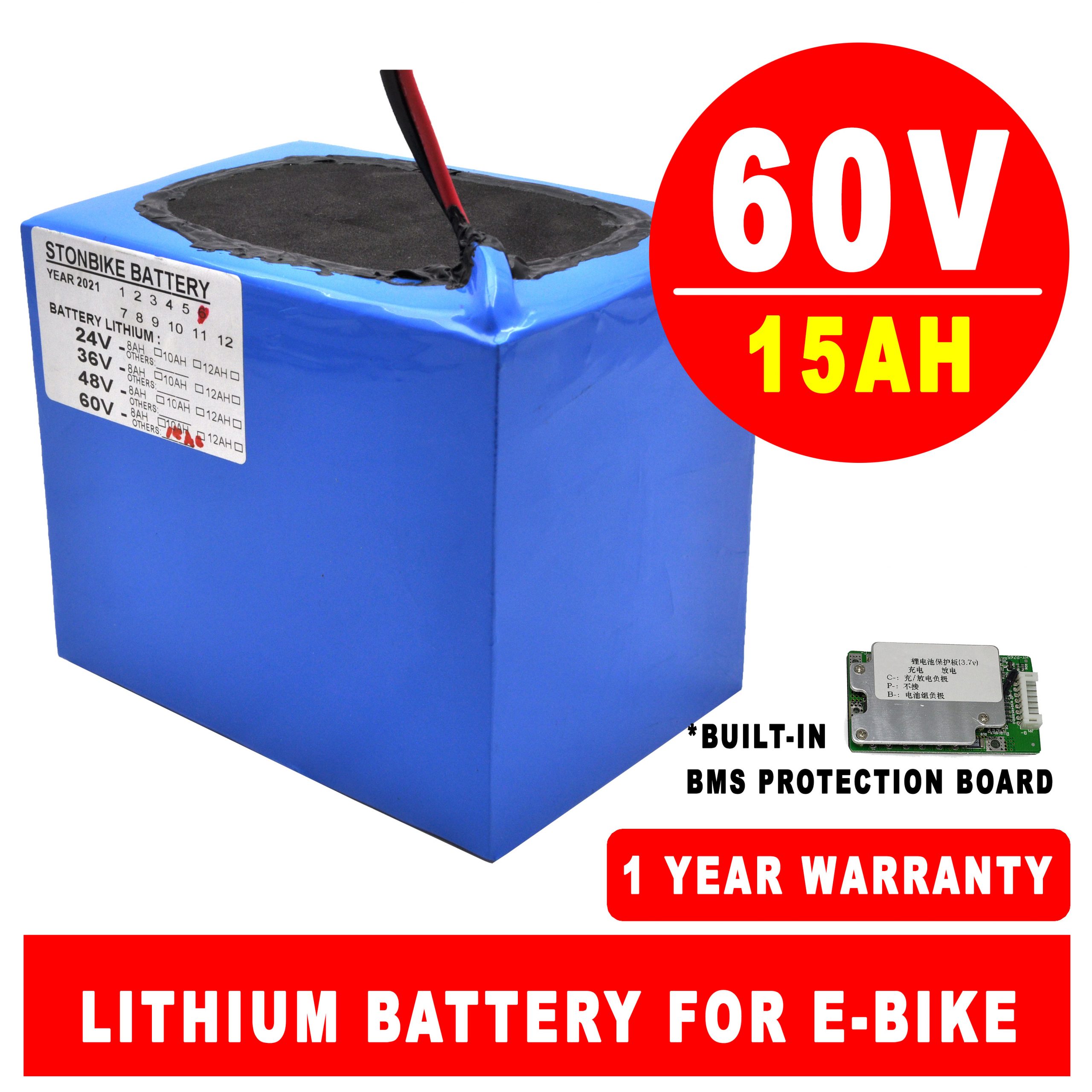 60V15AH Lithium Battery Pack
